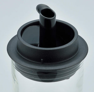 Iwaki Japan Kt5031-Bko Heat Resistant Glass Oil Bottle 120Ml W/Lid - YOYO JAPAN