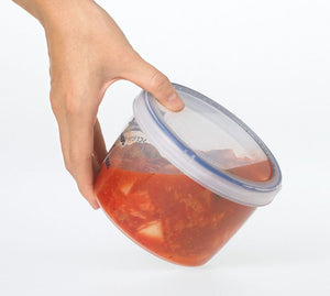 Iwasaki Industry B-2275Kn Japan Antibacterial Food Storage Container Quick Open Close Screw Top 1000 Deep - YOYO JAPAN