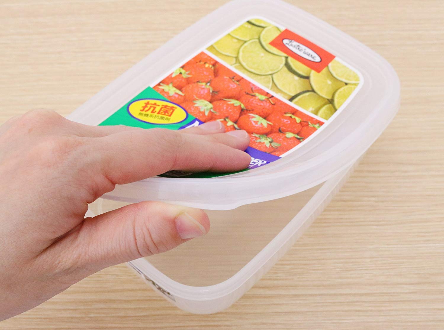 Iwasaki Industry Japan Neo Keeper S Clear 370Ml Microwave Safe Food Storage Container Set Of 5 - YOYO JAPAN