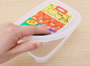 Iwasaki Industry Japan Neo Keeper S Clear 370Ml Microwave Safe Food Storage Container Set Of 5 - YOYO JAPAN