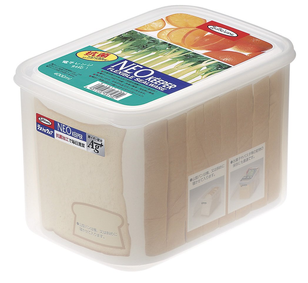 Iwasaki Industry Japan Made 4.0L Neo Keeper Pack Clear Antibacterial Food Storage Container Case Deep Type B-1817 - YOYO JAPAN