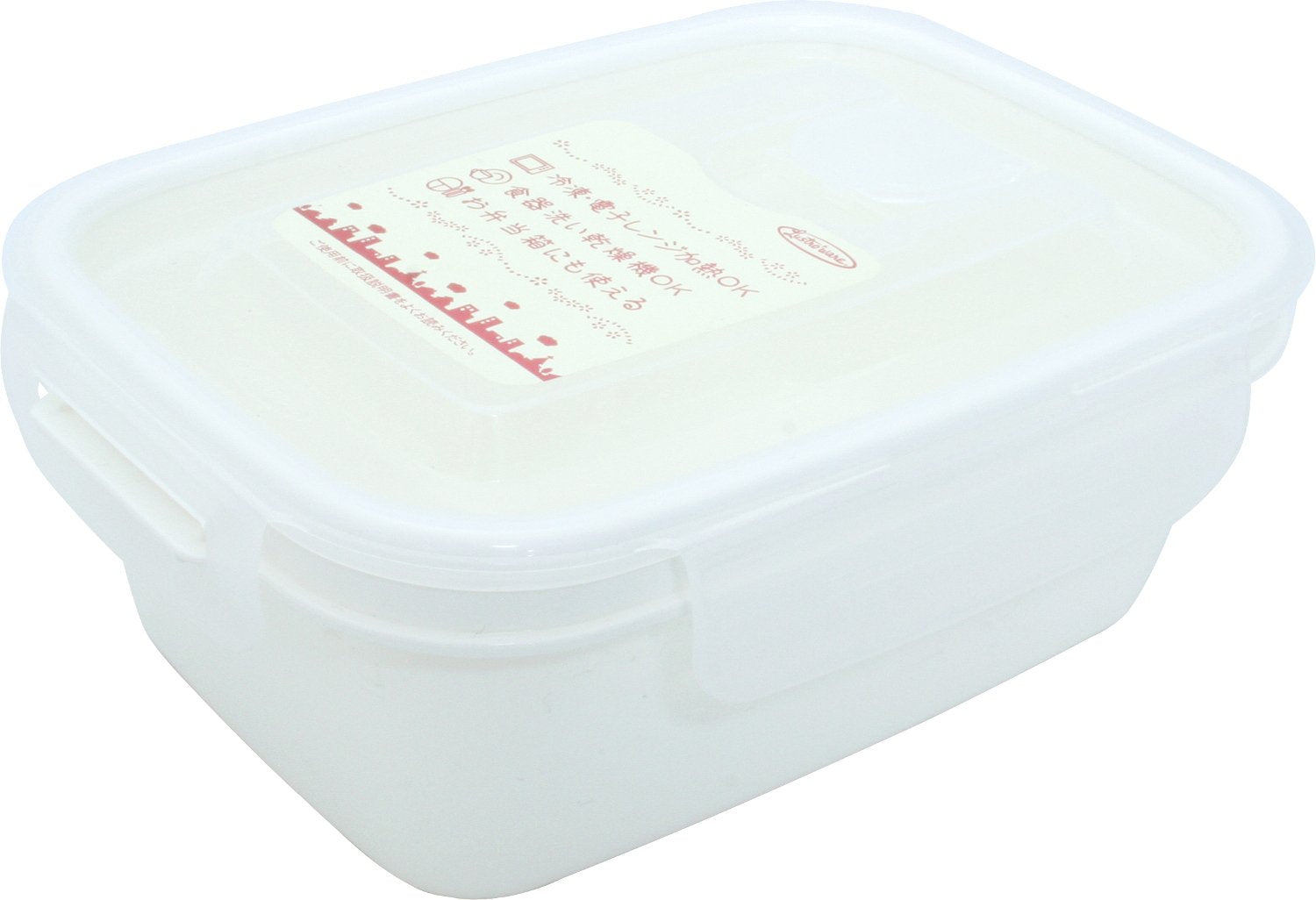 Iwasaki Industry Japan Made Food Storage Container Microwave Safe White 660Ml A-2161W1 - YOYO JAPAN