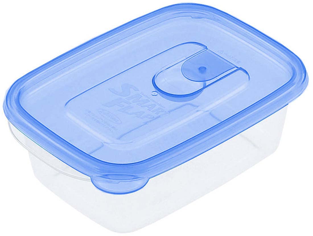 Iwasaki Industry Japan Microwave Storage Container Antibacterial Smart Flap Square 610Ml 3Pcs Baa-041 - YOYO JAPAN