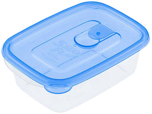 Iwasaki Industry Japan Microwave Storage Container Antibacterial Smart Flap Square 610Ml 3Pcs Baa-041 - YOYO JAPAN