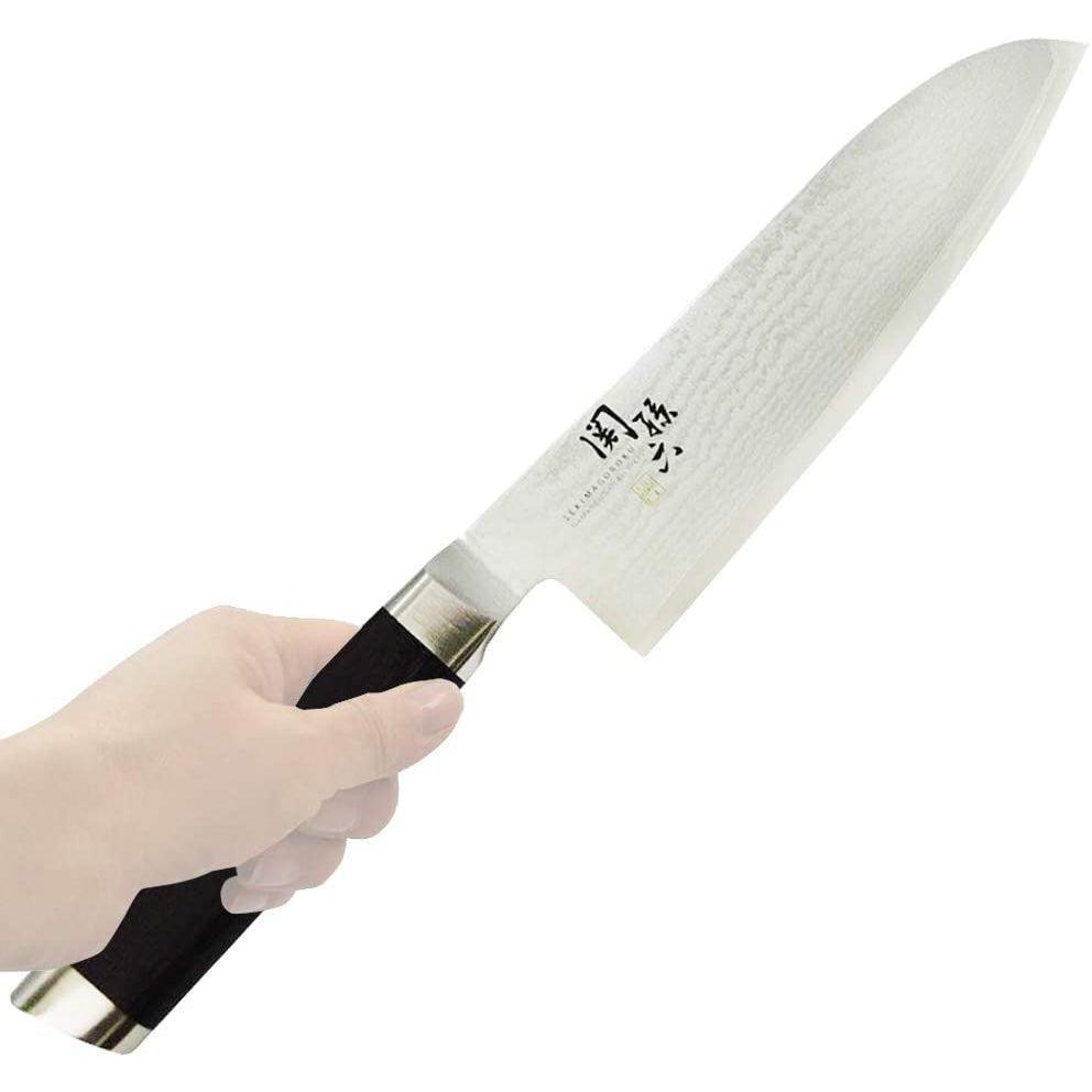 KAI Seki Magoroku Damascus Santoku Knife 165mm AE5200