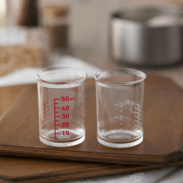 Kai 2-Piece Petit Clear Measuring Cup Set - YOYO JAPAN