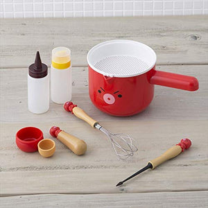 Kai Corporation Japan Takoyaki Tools 5-Piece Set 2 Picks Kitchen Paper Oiling Powder Sprinkle Ball Dispenser - YOYO JAPAN