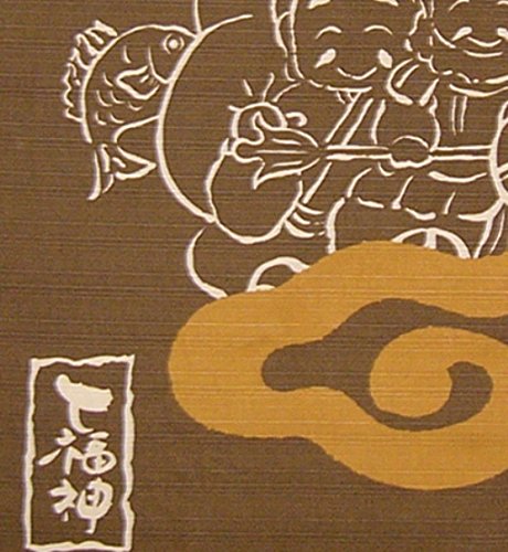 Maeda Dyeing Japan Seven Lucky Gods Engi Noren 037618 - YOYO JAPAN