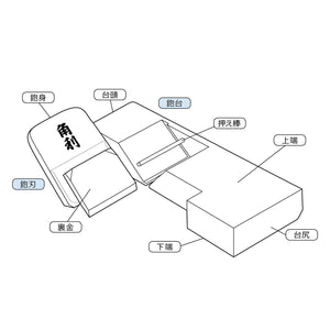 Kakuri Sangyo Double-Edged Plane Pattern White Finish 60Mm Made In Japan - YOYO JAPAN