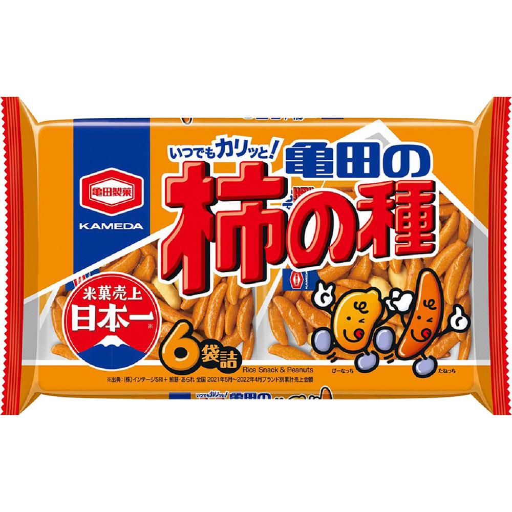 Kameda Kakinotane Snack Rice Crackers with Peanuts 180g