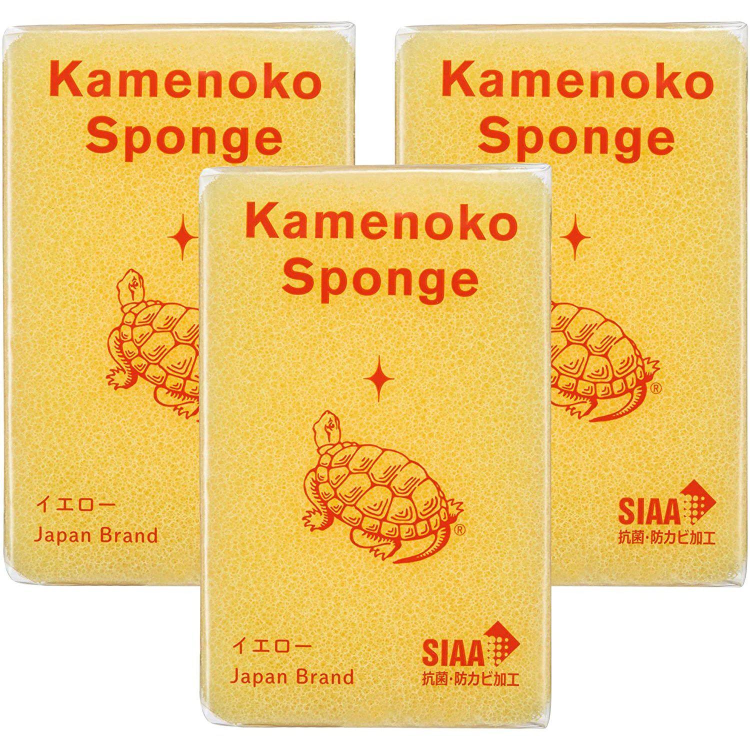Kamenoko Kitchen Sponge Yellow (Pack of 3)
