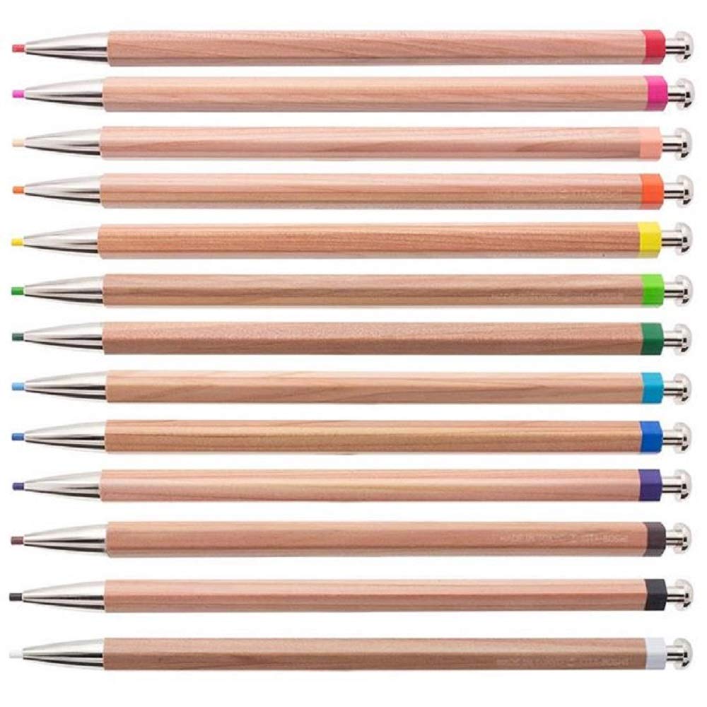 North Star Pencil Kita-Boshi Mechanical Pencils 13 Colors Set Japan - YOYO JAPAN