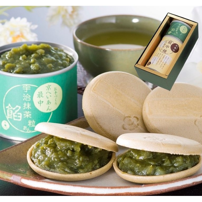 Kiyosen Monaka Wafer Uji Matcha Azuki Paste Wagashi Making Set