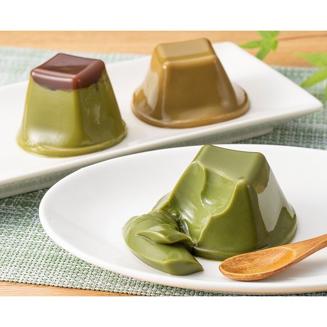 Kiyosen Uji Matcha & Hojicha Pudding Assortment 3 Flavors 6 Pieces
