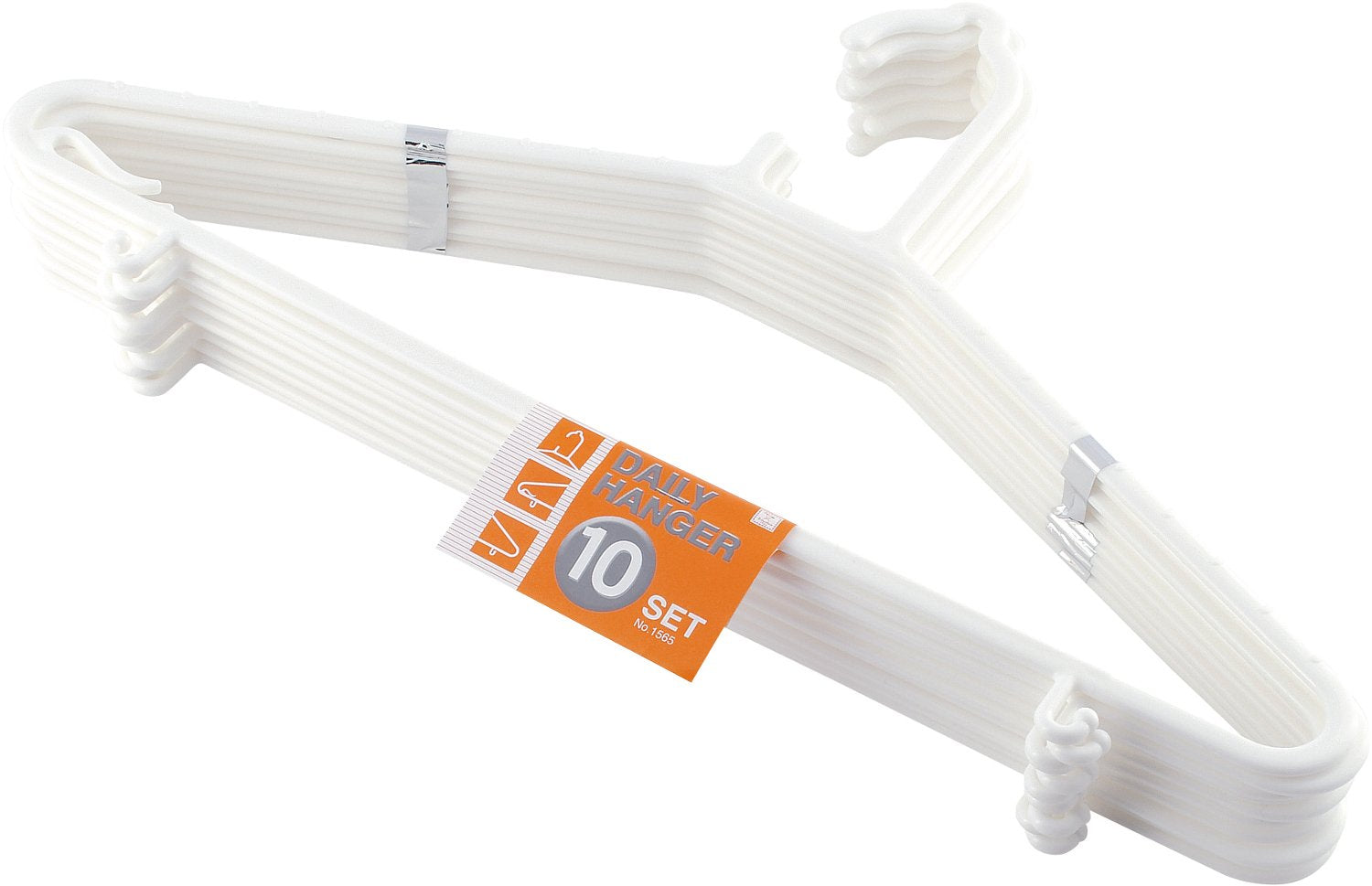 Kokubo Industry 10-Piece Daily Hanger Set - Off-White 1565 - Japan - YOYO JAPAN