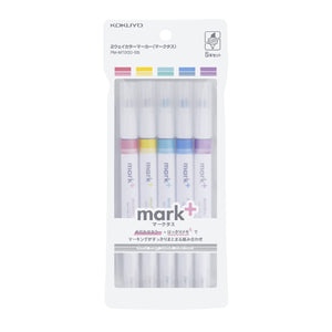 Kokuyo Japan Highlighter Pen 2 Colors Set Of 5 - Marktus Pm-Mt200-5S - YOYO JAPAN