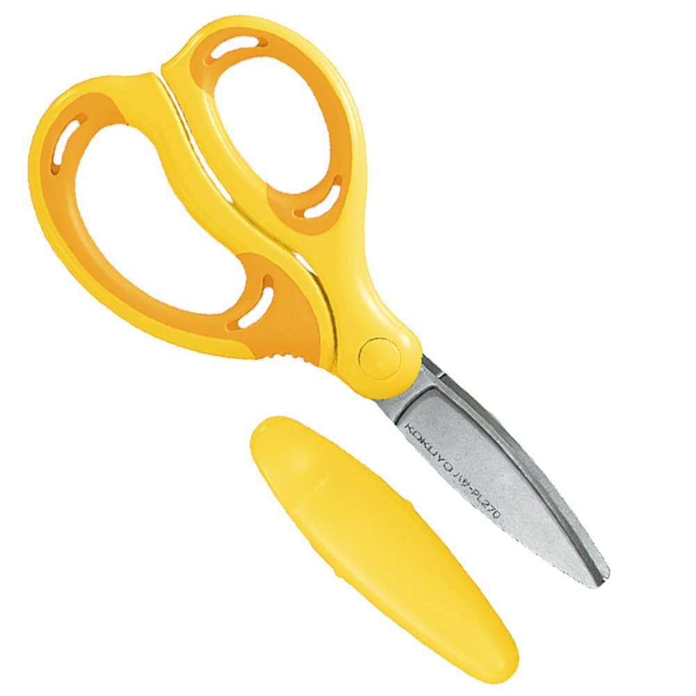 Kokuyo Japan Aerofit Sakusa Glueless Blade Left Hand Scissors For Kids - Pl270Y