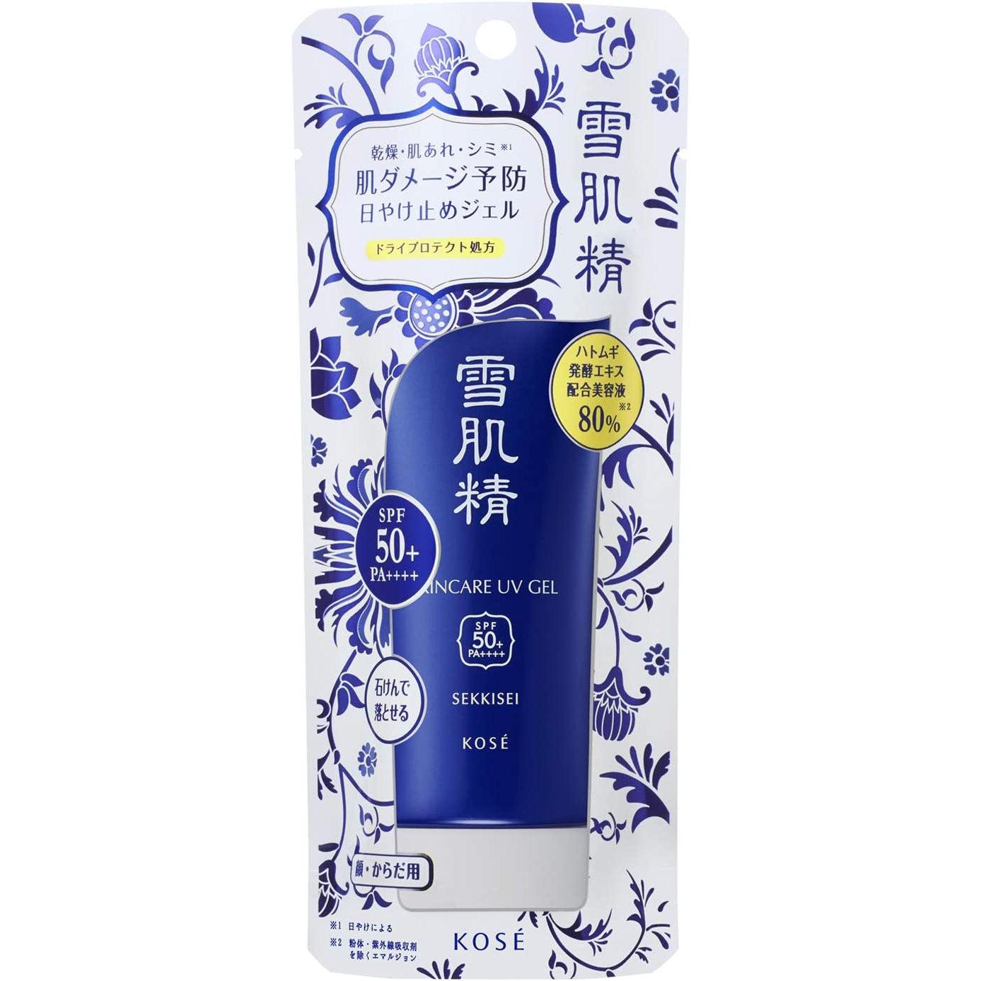 Kose Sekkisei Skincare Non Sticky Skin Brightening UV Gel Sunscreen Gel SPF+ PA++++ 90g