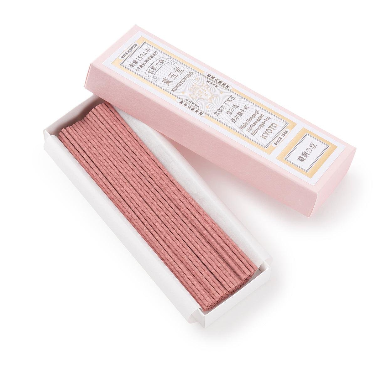 Kungyokudo Japanese Incense Daigo no Sakura Floral Cherry Blossom 60 Sticks