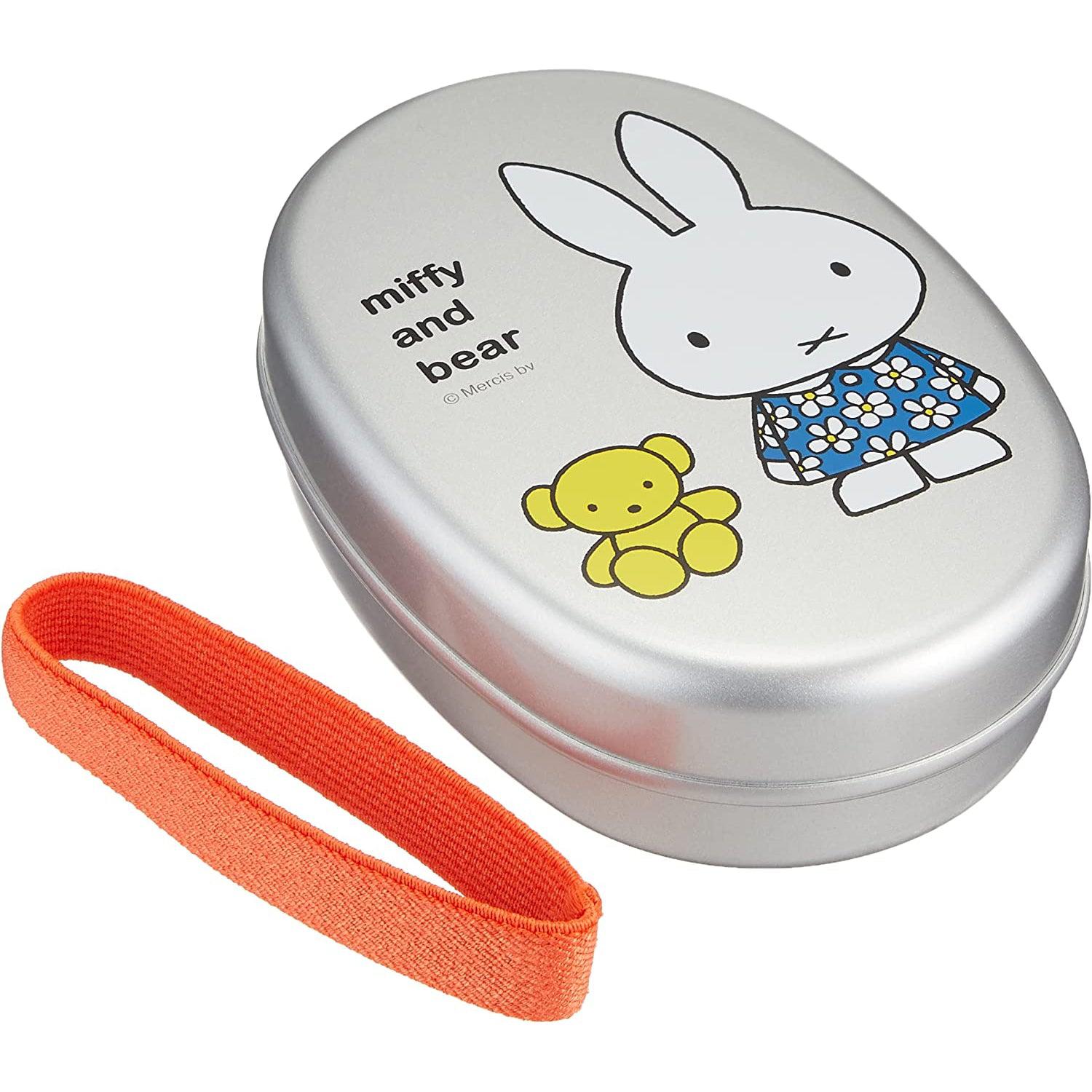 Kutsuwa Miffy & Teddy Bear Lunch Box Aluminum Bento Box