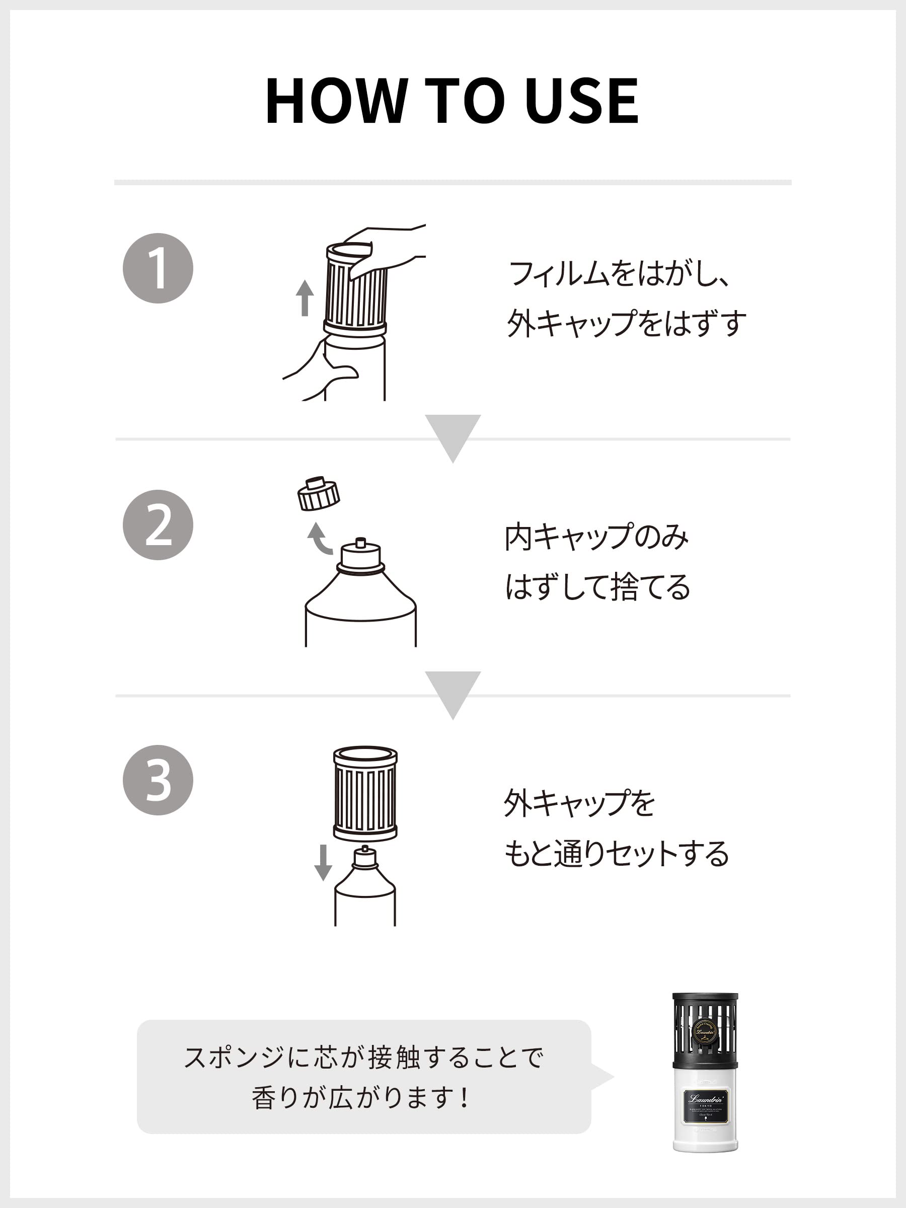 Laundry Laundrin Standing Type Classic Floral Deodorizing Air Freshener 220ml - YOYO JAPAN