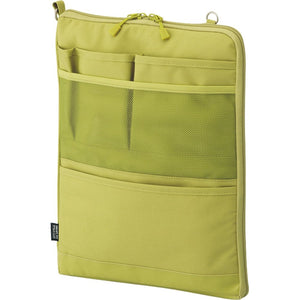 Lihit Lab Japan A4 Vertical Bag In Bag Yellow Green A7683-6 - YOYO JAPAN