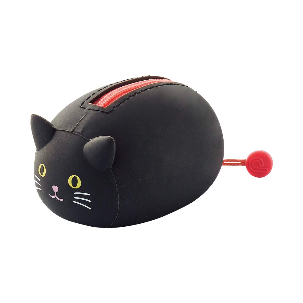 Lihit Lab Kuroneko Nekorobi Pouch A7780-3 Made In Japan - YOYO JAPAN