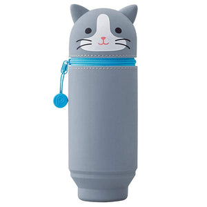 Lihit Lab Stand Pen Case Big Punilab Hachiwareneko A7714-4 Japan - YOYO JAPAN