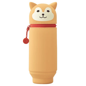 Lihit Lab Stand Pen Case Big Punilab Shibainu A7714-2 - Made In Japan - YOYO JAPAN