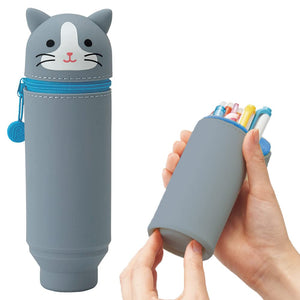 Lihit Lab Stand Pen Case Punilab Hachiwareneko A7712-4 Japan - YOYO JAPAN
