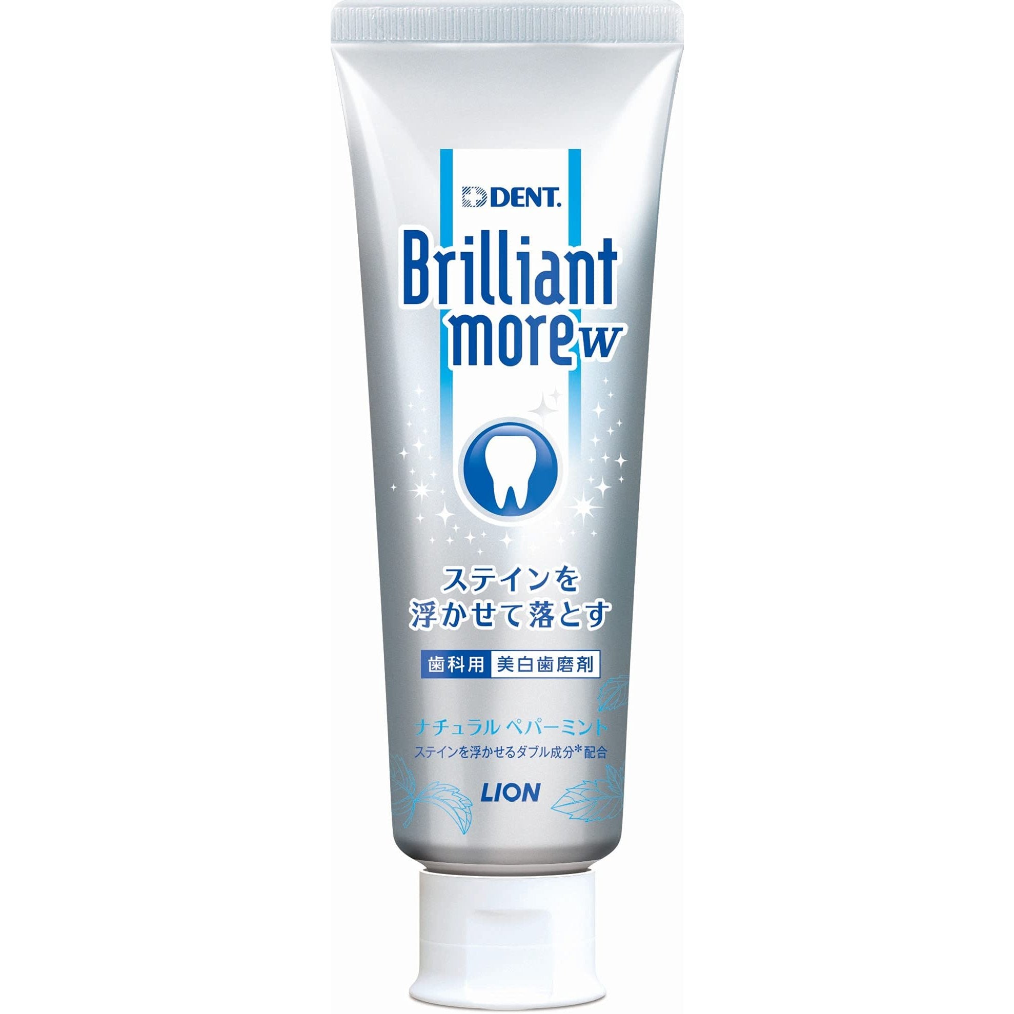Lion Brilliant More Stain Removal Fluoride Toothpaste Peppermint 90g