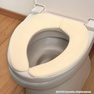 Sanko Mitsuba Toilet Seat Cover Made In Japan 9Mm Ivory Suction Washable Fluffy Type Kc-70 - YOYO JAPAN