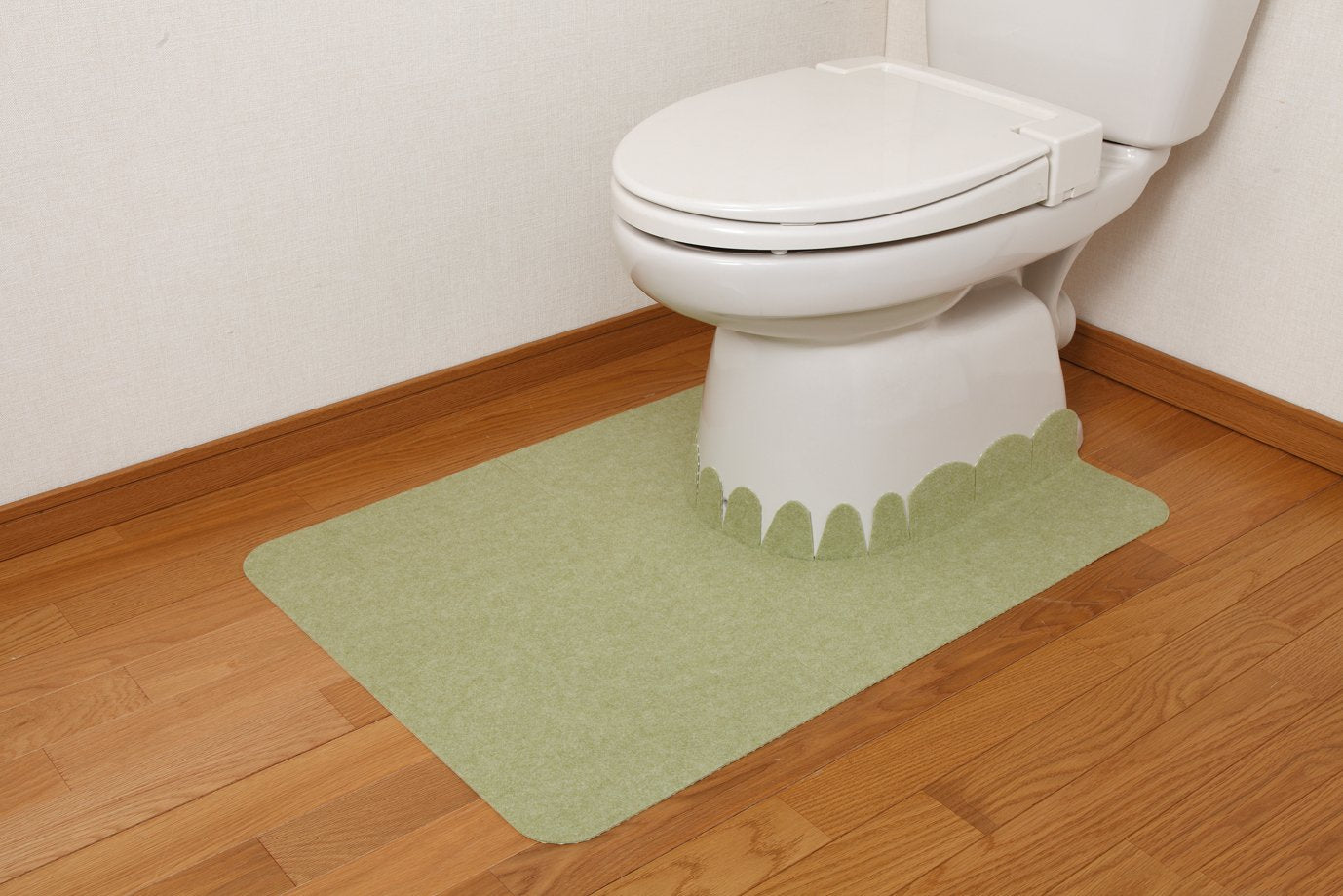 Sanko Mitsuba Okunaga Toilet Mat 60X90Cm Green Okudake Suction Ke-96 Made In Japan Washable Deodorant