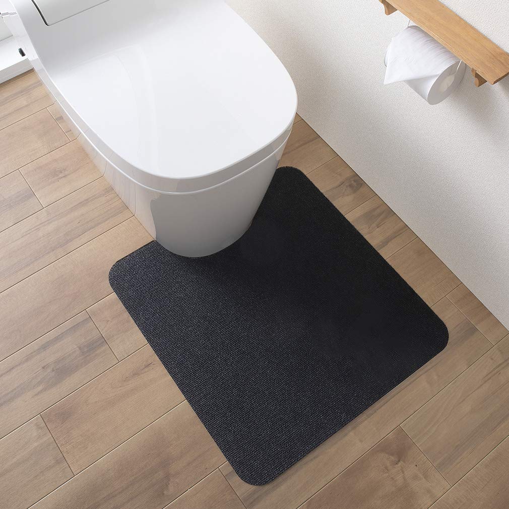 Sanko Mitsuba Pf-102 Stay-In Place Toilet Mat Japan - 55X60Cm - Washable Deodorant Floor Stain Prevention Suction