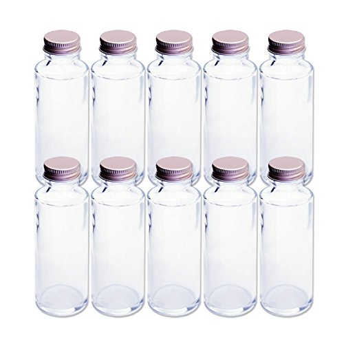 Rhyme Japan Herbarium Cylindrical Glass Bottle 100Cc Set Of 10