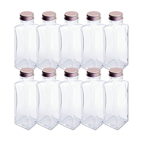 Rhyme Japan Herbarium Square Column Glass Bottle 100Cc 10-Pc Set