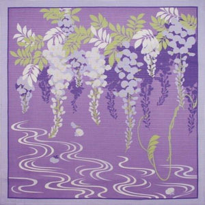 Maeda Senko Cotton Furoshiki Bento Lunch Cloth (Spring Wisteria) - YOYO JAPAN