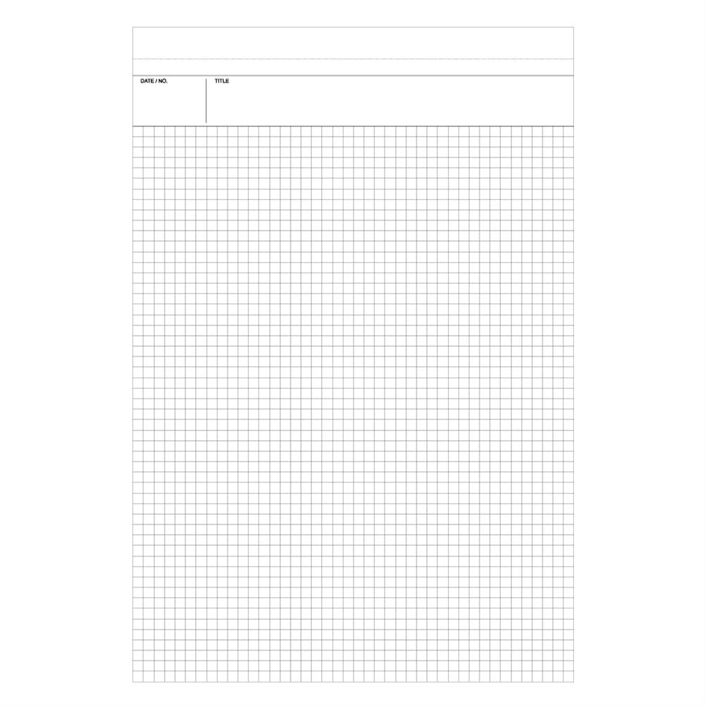 Maruman A5 Grid Notepad with PU Holder Black - Nemosine HN188UA-05 - YOYO JAPAN