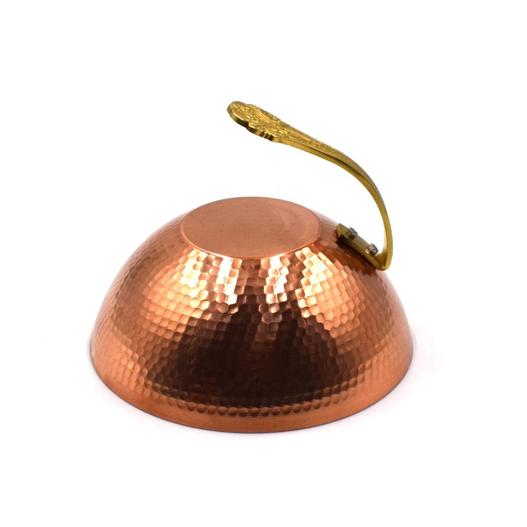 Marushin Hammered Copper Food Cover Oil Splatter Guard Dome 27cm