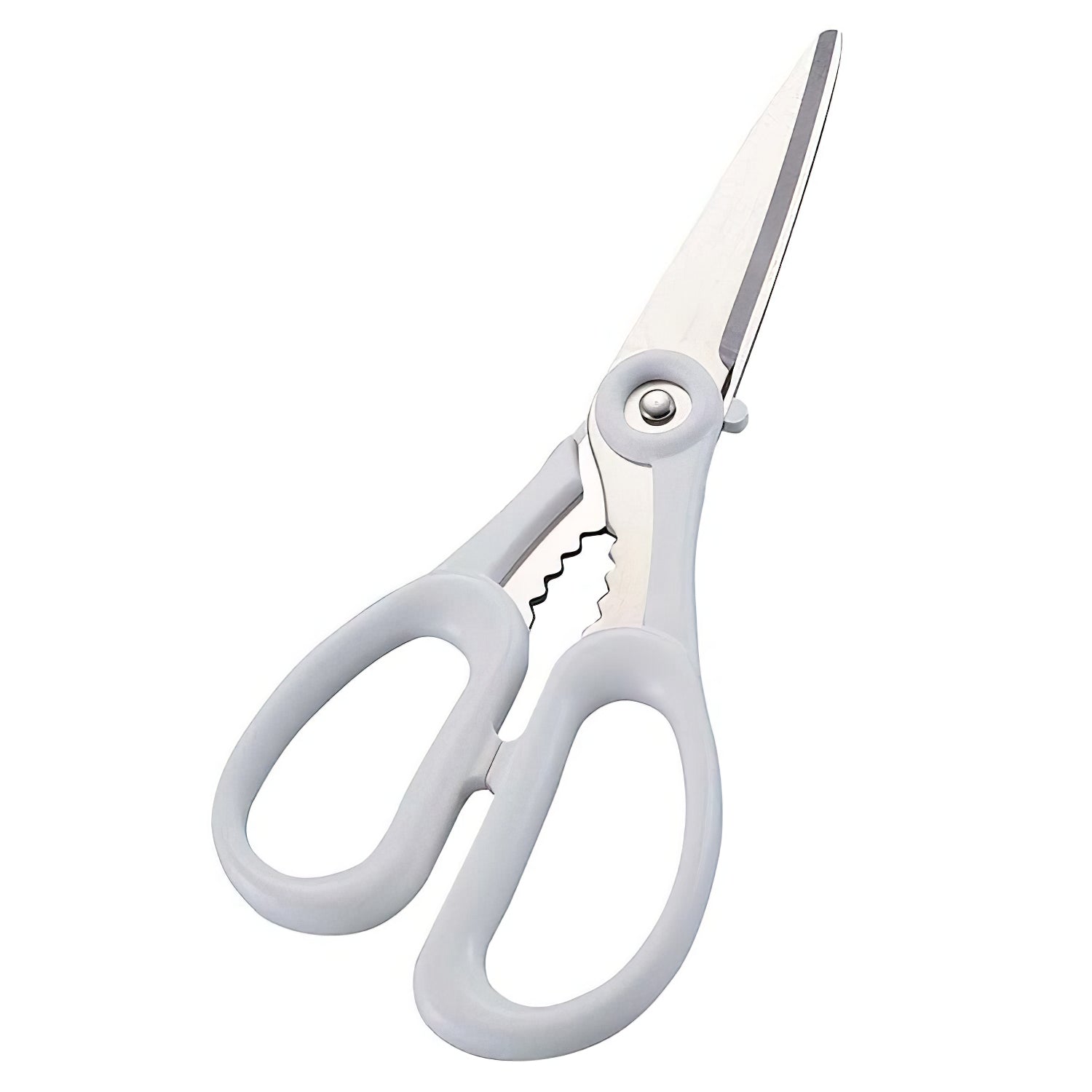 Marusho Silky Stainless Steel Kitchen Scissors White