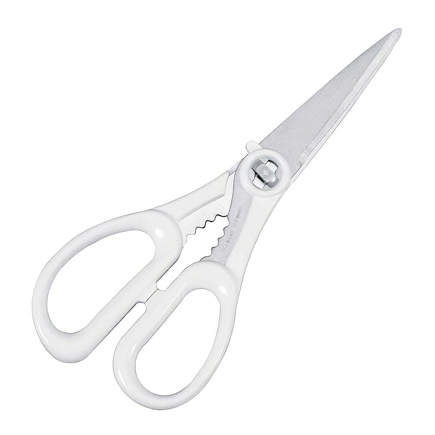 Marusho Silky Stainless Steel Take-Apart Kitchen Scissors White