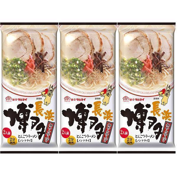 Marutai Hakata Nagahama Soy Sauce Tonkotsu Instant Ramen (Pack of 3)