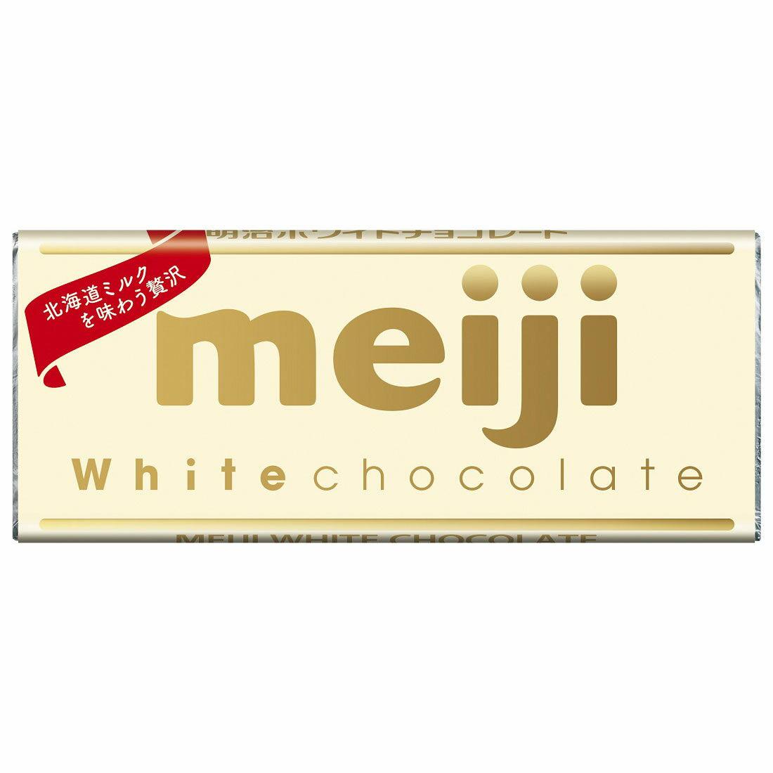 Meiji White Chocolate White Chocolate Bar 40g (Pack of 5)