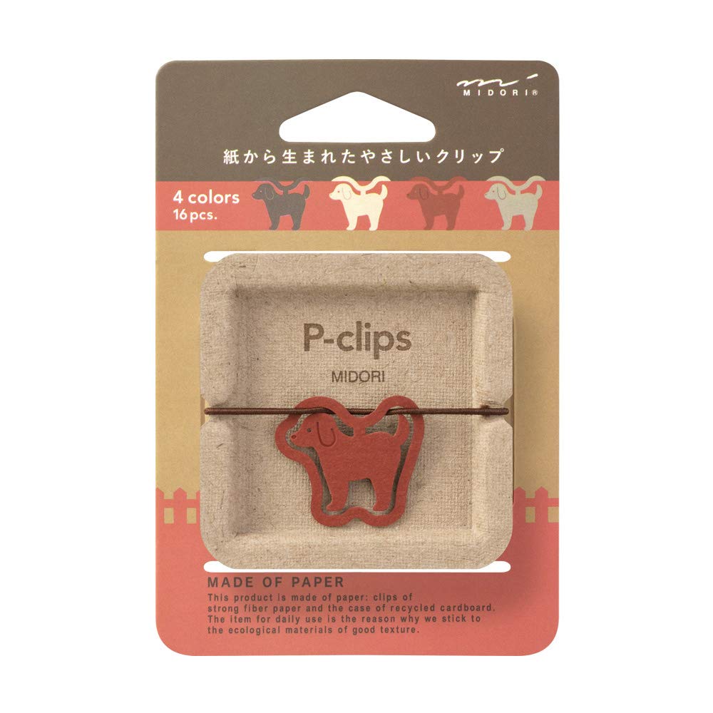 Designphil Midori Clip Peek Lips Dog Pattern 43396006 Paper Clip Accessory - YOYO JAPAN
