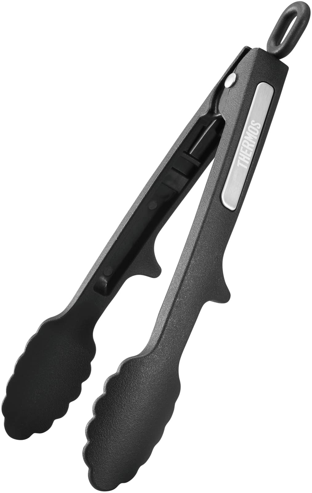 Thermos Mini Black Nylon Kitchen Tongs KT-T002 BK Compact Cooking Tool