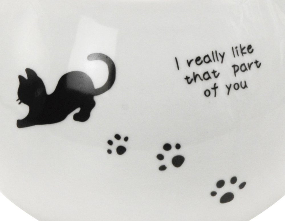 Itsumi Pottery Mino Ware Karugaru Mk Pot Black Cat 051148 With Cylindrical Tea Strainer - Made In Japan - YOYO JAPAN