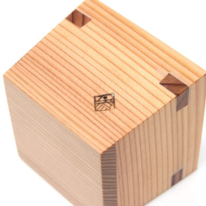 Miranda Style Omoeraku Handcrafted Japanese Cedar Masu Box Sake Cup Extra Large - YOYO JAPAN