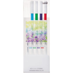 Mitsubishi Pencil Emott Mechanical Pencil Set 0.9mm 4 Refresh Colors No.1 - YOYO JAPAN