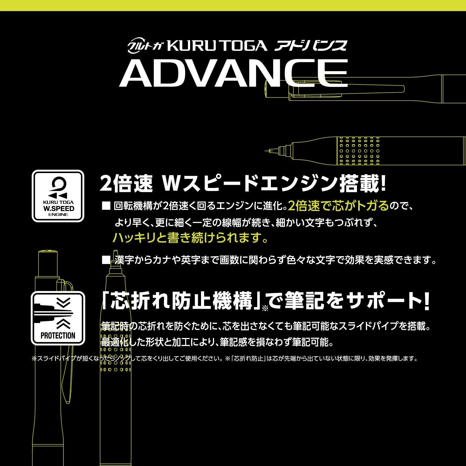 Mitsubishi Pencil Kurutoga Advance Upgrade 0.5 Mechanical Pencil Gunmetal M510301P.43 - Made In Japan - YOYO JAPAN