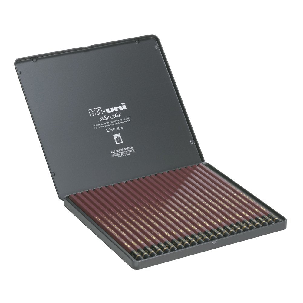 Him Mitsubishi Hi-Uni Art Set 22 Pcs Premium Artist Pencils Huas Uni - YOYO JAPAN